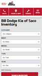 Mobile Screenshot of billdodgekiaofsaco.com